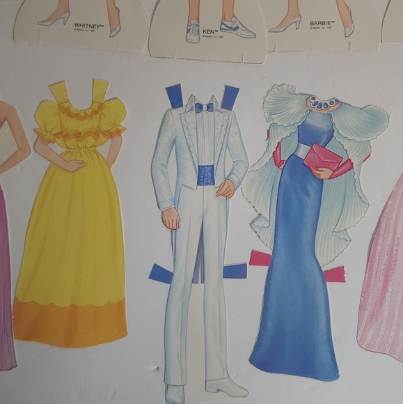 Vintage 1987 Jewel Secrets Barbie Paper Doll Mattel - Picture 5 of 10